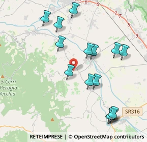 Mappa Vocabolo Colle San Martino, 06031 Bevagna PG, Italia (4.542)