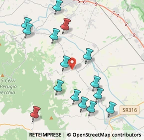 Mappa Vocabolo Colle San Martino, 06031 Bevagna PG, Italia (4.644)