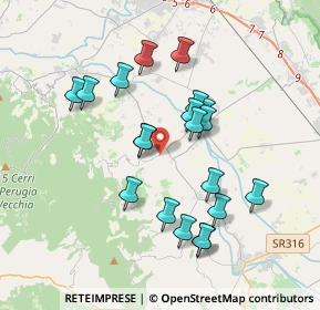 Mappa Vocabolo Colle San Martino, 06031 Bevagna PG, Italia (3.512)