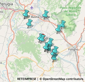 Mappa Vocabolo Colle San Martino, 06031 Bevagna PG, Italia (6.31533)