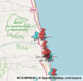 Mappa Via Bernini, 63013 Grottammare AP, Italia (4.93235)