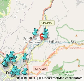 Mappa Via Scanzano, 06034 Foligno PG, Italia (3.45706)