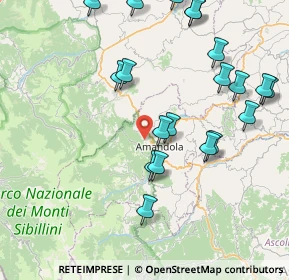 Mappa Via Calvaresi, 63857 Amandola FM, Italia (9.5135)