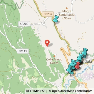 Mappa Via Calvaresi, 63857 Amandola FM, Italia (1.679)