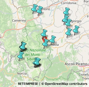 Mappa Loc. Garulla Superiore, 63857 Amandola FM, Italia (17.2615)