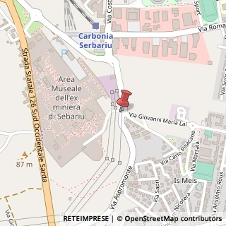 Mappa angolo Via Maria Pia Giua Sulas, Via Costituente, 09013 Carbonia SU, Italia, 09013 Carbonia, Carbonia-Iglesias (Sardegna)