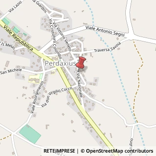 Mappa Via Nazionale, 15, 09010 Perdaxius, Carbonia-Iglesias (Sardegna)