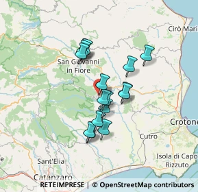 Mappa Via Vallone delle Pere, 88836 Cotronei KR, Italia (11.28875)