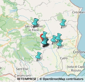 Mappa Via Vallone delle Pere, 88836 Cotronei KR, Italia (9.28538)