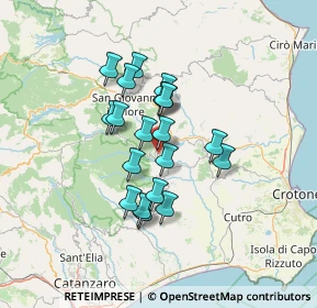 Mappa Via Circonvallazione, 88836 Cotronei KR, Italia (11.3295)