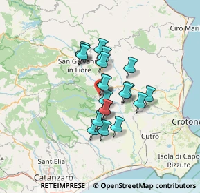 Mappa Via Circonvallazione, 88836 Cotronei KR, Italia (10.41)