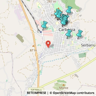 Mappa Via Carlo Pisacane, 09013 Carbonia SU, Italia (1.36143)