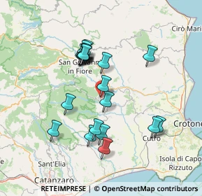 Mappa Via Catoso, 88836 Cotronei KR, Italia (14.374)