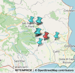 Mappa Via Catoso, 88836 Cotronei KR, Italia (7.31462)