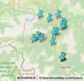 Mappa Strada Provinciale, 32020 Vallada Agordina BL, Italia (6.72778)