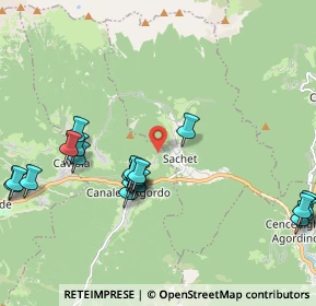 Mappa Strada Provinciale, 32020 Vallada Agordina BL, Italia (2.2815)
