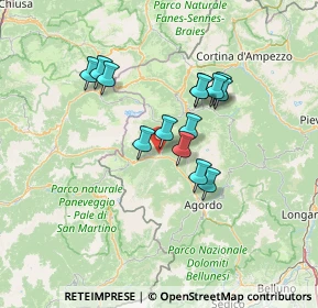 Mappa Strada Provinciale, 32020 Vallada Agordina BL, Italia (10.77429)