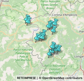 Mappa Strada Provinciale, 32020 Vallada Agordina BL, Italia (9.66333)