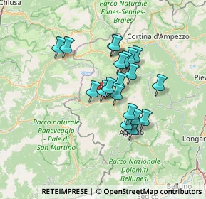 Mappa Strada Provinciale, 32020 Vallada Agordina BL, Italia (10.227)