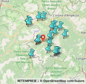 Mappa Strada Provinciale, 32020 Vallada Agordina BL, Italia (11.081)