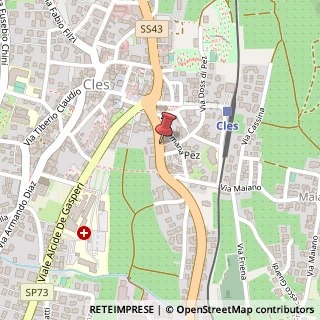 Mappa Via Trento, 3, 38023 Cles, Trento (Trentino-Alto Adige)