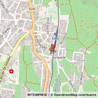 Mappa Via Eugenio Dallafior, 44, 38023 Cles, Trento (Trentino-Alto Adige)