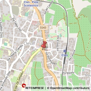 Mappa Piazza Navarrino, 16/17, 38023 Cles, Trento (Trentino-Alto Adige)