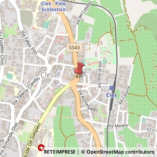 Mappa Via G. Marconi, 1, 38023 Cles, Trento (Trentino-Alto Adige)
