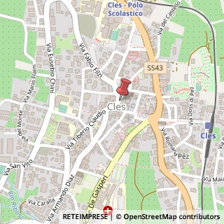 Mappa Piazza Granda, 18, 38023 Cles, Trento (Trentino-Alto Adige)