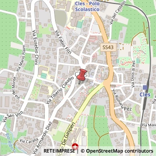 Mappa Via Carlo Antonio Pilati, 16, 38023 Cles, Trento (Trentino-Alto Adige)