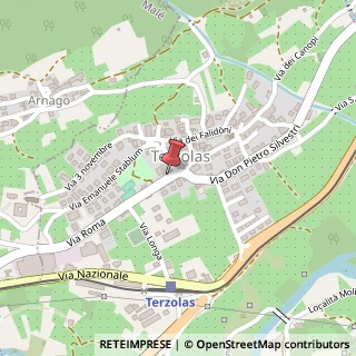 Mappa Via Giovanni Ciccolini, 6, 38027 Terzolas TN, Italia, 38027 Terzolas, Trento (Trentino-Alto Adige)