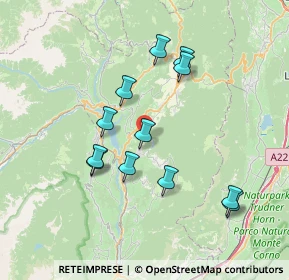 Mappa Via Giovanni Canestrini, 38010 Coredo TN, Italia (6.76917)