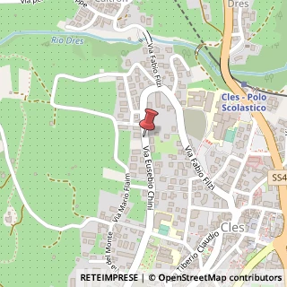 Mappa Via eusebio chini 19, 38023 Cles, Trento (Trentino-Alto Adige)