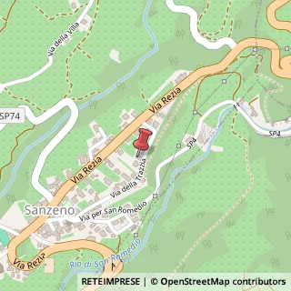 Mappa Via della Trazzia, 27, 38010 Sanzeno, Trento (Trentino-Alto Adige)