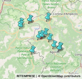 Mappa Località la Mora, 32020 Canale D'agordo BL, Italia (11.40462)