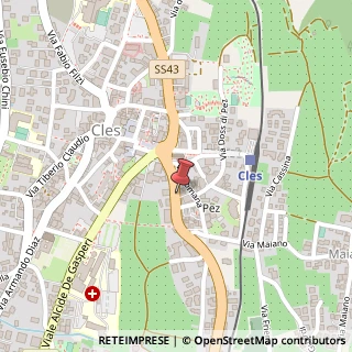 Mappa Via Trento, 1, 38023 Cles, Trento (Trentino-Alto Adige)