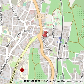 Mappa Via Madruzzo, 2, 38023 Cles, Trento (Trentino-Alto Adige)