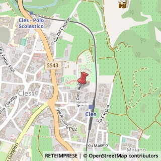 Mappa Via Doss di Pez, 18, 38023 Cles, Trento (Trentino-Alto Adige)