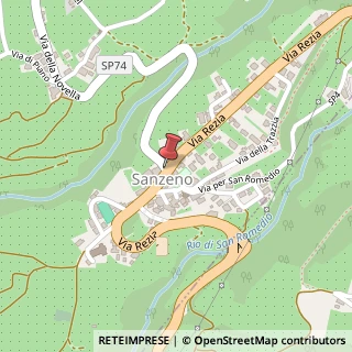 Mappa Via Nazionale, 28, 38010 Sanzeno TN, Italia, 38010 Sanzeno, Trento (Trentino-Alto Adige)