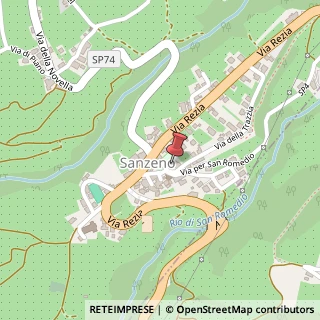 Mappa Via Nazionale, 28, 38010 Sanzeno, Trento (Trentino-Alto Adige)