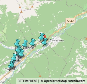 Mappa Via del Zocol, 38022 Caldes TN, Italia (2.45)