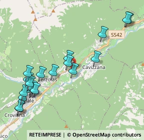 Mappa Via del Zocol, 38022 Caldes TN, Italia (2.344)