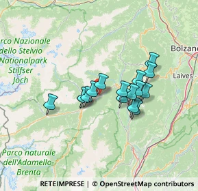 Mappa Via del Zocol, 38022 Caldes TN, Italia (9.83)