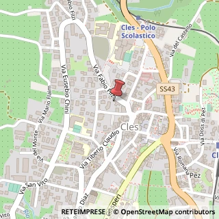 Mappa Via F. Filzi, 17, 38023 Cles, Trento (Trentino-Alto Adige)