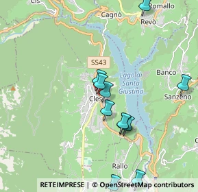 Mappa Via Enrico Bergamo, 38023 Cles TN, Italia (1.93273)