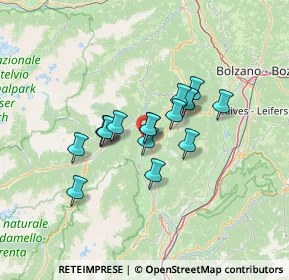 Mappa Via Enrico Bergamo, 38023 Cles TN, Italia (9.23765)