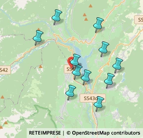 Mappa Via Enrico Bergamo, 38023 Cles TN, Italia (3.52727)