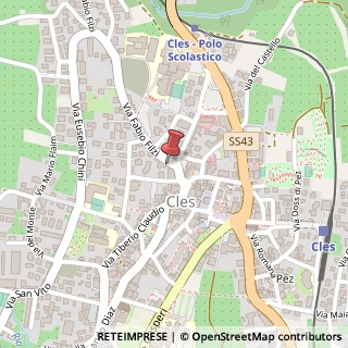 Mappa Via Fabio Filzi, 15, 38023 Cles TN, Italia, 38023 Cles, Trento (Trentino-Alto Adige)