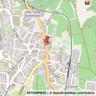 Mappa Via Guglielmo Marconi, 12, 38023 Cles TN, Italia, 38023 Cles, Trento (Trentino-Alto Adige)