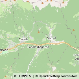 Mappa Canale d'Agordo